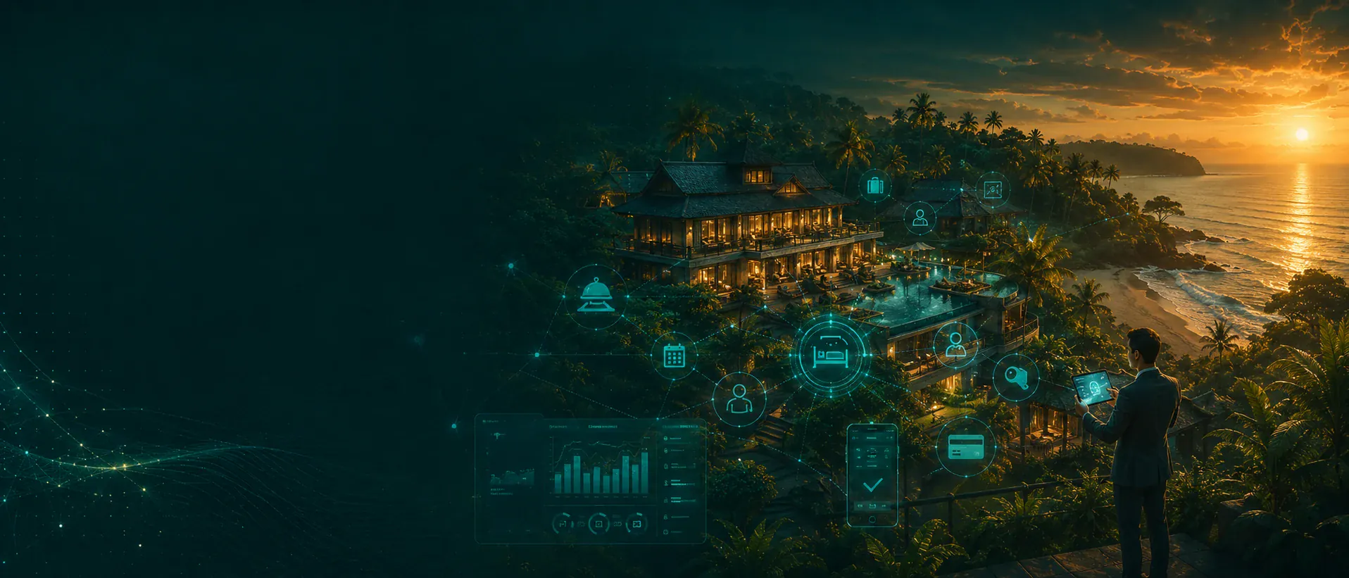 Hotel management system dashboard preview